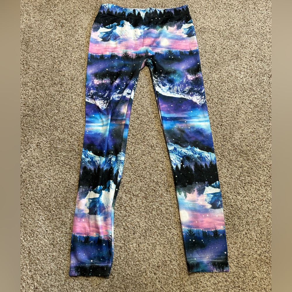 No Boundaries White and Pink Leggings